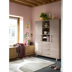 Profijt Meubel Opbergkast Gradoly 200x155x45 cm grijs