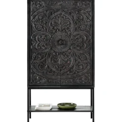 Profijt Meubel Opbergkast Montclair zwart 190x100x042 cm