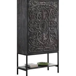 Profijt Meubel Opbergkast Montclair zwart 190x100x042 cm