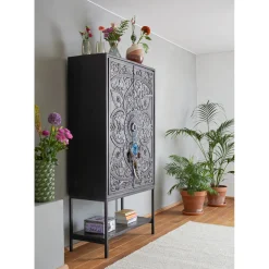 Profijt Meubel Opbergkast Montclair zwart 190x100x042 cm