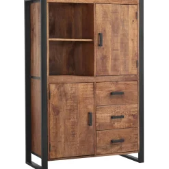 Profijt Meubel Opbergkast Newhaven mangohout 150x100x43 cm
