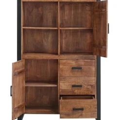 Profijt Meubel Opbergkast Newhaven mangohout 150x100x43 cm