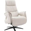 Profijt Meubel Relaxfauteuil Altonia large lichtgrijs leer