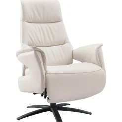 Profijt Meubel Relaxfauteuil Altonia large lichtgrijs leer