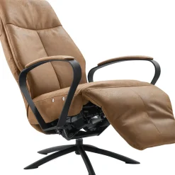 Profijt Meubel Relaxfauteuil Beltra elektrisch large microleder bruin
