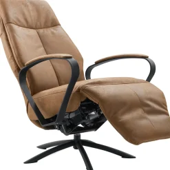 Profijt Meubel Relaxfauteuil Beltra medium microleder bruin