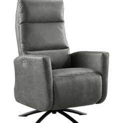 Profijt Meubel Relaxfauteuil Cervan elektrisch large microleder antraciet
