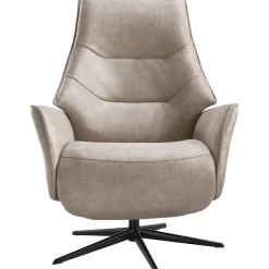 Profijt Meubel Relaxfauteuil clay large microleder taupe