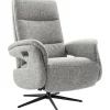 Profijt Meubel Relaxfauteuil Haslet elektrisch medium grijs