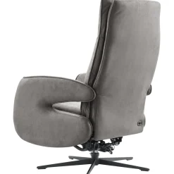 Profijt Meubel Relaxfauteuil Niland elektrisch medium microleder grijs