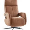 Profijt Meubel Relaxfauteuil Niland elektrisch medium microleder bruin