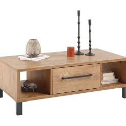 Profijt Meubel Salontafel Alva 125x68 cm orange teak rechthoekig
