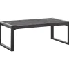 Profijt Meubel Salontafel Newhaven zwart mangohout 110x60 cm rechthoekig
