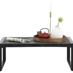 Profijt Meubel Salontafel Newhaven zwart mangohout 110x60 cm rechthoekig