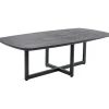 Profijt Meubel Salontafel Widnes zwart eikenhout 130x65 cm Deens ovaal