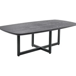 Profijt Meubel Salontafel Widnes zwart eikenhout 130x65 cm Deens ovaal