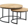 Profijt Meubel Salontafelset Belcoo oriënt 55 en 75 cm rond
