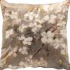 Profijt Meubel Sierkussen Westray 45x45 cm bruin met bloemen