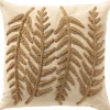 Profijt Meubel Sierkussen Westray 45x45 cm beige met bladerstructuur