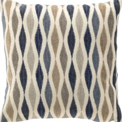Profijt Meubel Sierkussen Westray 45x45 cm in blauwtinten