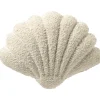 Profijt Meubel Sierkussen Westray 34x45 cm wit in schelpvorm