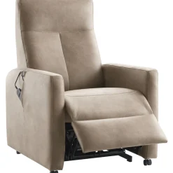 Profijt Meubel Sta-op stoel Novie elektrisch large microleder taupe