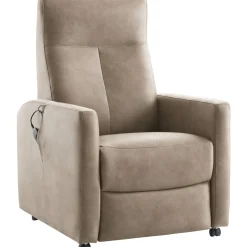 Profijt Meubel Sta-op stoel Novie elektrisch small microleder taupe