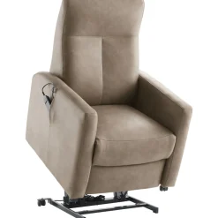 Profijt Meubel Sta-op stoel Novie elektrisch microleder taupe