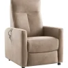 Profijt Meubel Sta-op stoel Novie 2-motorig small microleder taupe