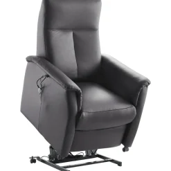 Profijt Meubel Sta-op stoel Waver elektrisch large zwart leer
