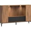 Profijt Meubel Tv-meubel Lodetto 228 cm deuren zwart
