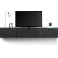 Profijt Meubel TV-meubel Verdio zwevend 206 cm zwart