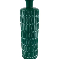 Profijt Meubel Vaas Badula met figuurtjes donkergroen