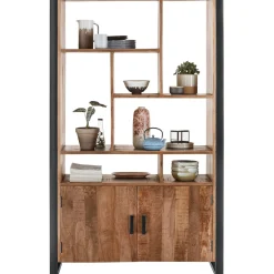 Profijt Meubel Vakkenkast Newhaven mangohout 180x110x43 cm