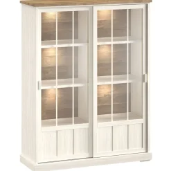 Profijt Meubel Vitrinekast Eldora 188x143x50 cm met verlichting