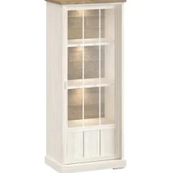 Profijt Meubel Vitrinekast Eldora 188x77x50 cm deur linksdraaiend