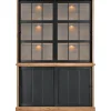 Profijt Meubel Vitrinekast Ladonia 210x143x050 cm 4 schuifdeuren