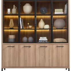 Profijt Meubel Vitrinekast Selinia 200x183x45 cm