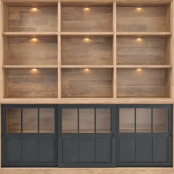 Profijt Meubel Wandmeubel Ladonia 210x209x50 cm 3 schuifdeuren