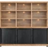 Profijt Meubel Wandmeubel Ladonia 210x233x50 cm 3 schuifdeuren